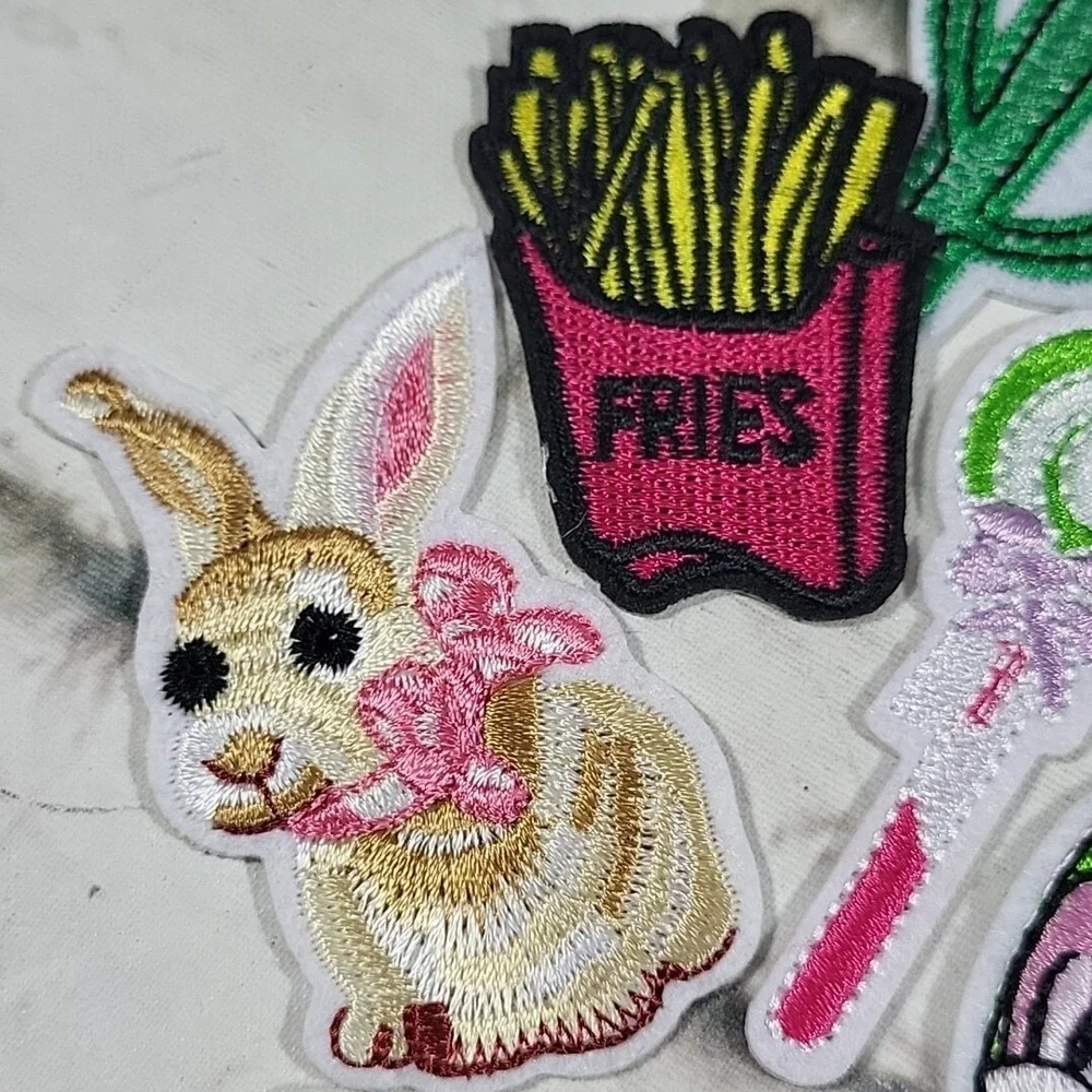 Iron-On Patches Sewing‎ Craft Embellishment Lot Cute Critters Cactus Pandas